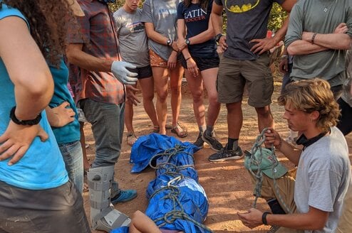 Students get Wilderness First Responder Certified