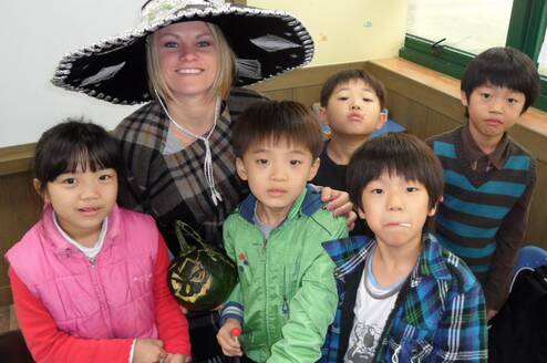 Tiffany Teacher and class