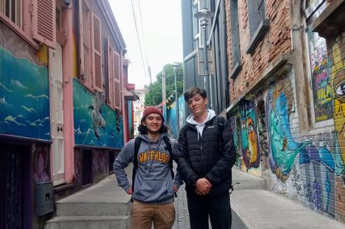 Intern exploring Chilean culture and local landmarks while completing an internship in Chile