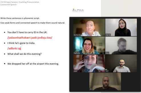 CELTA input session - Pronunciation