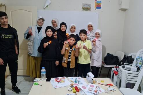 Volunteer on action