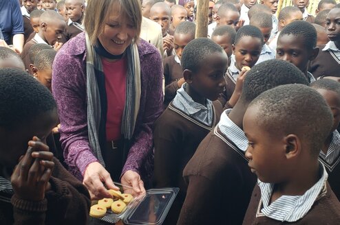 Helping At Amatsiko School 