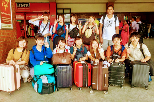 Arrival at Tribhuvan International airport in Nepal 