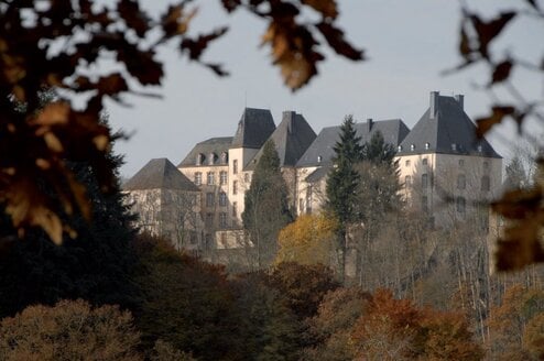 Picturesque view of Château de Wiltz 