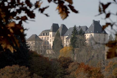 Picturesque view of Château de Wiltz 