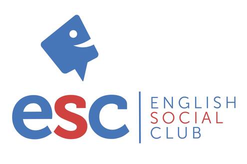 Blue logo with blue and red text advertising the company name