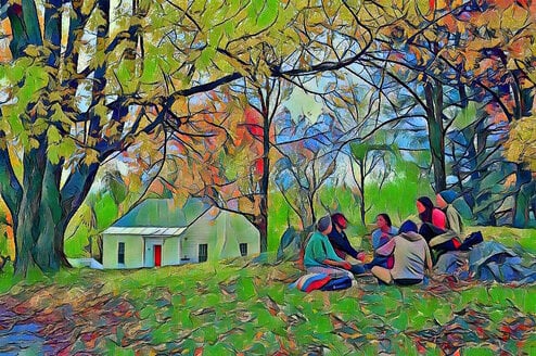 A group of young adults at Marlboro College