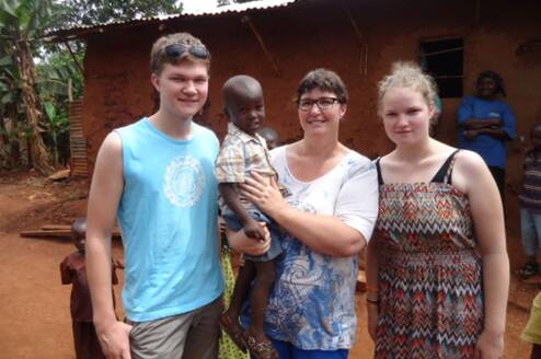 Volunteer from Holland at Home of Grace.