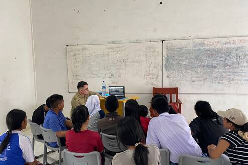 Junior Rangers learning about conservation