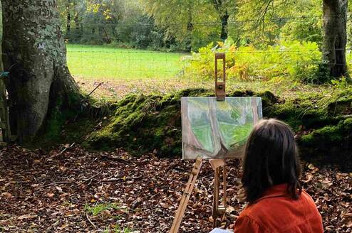 Painting outdoors