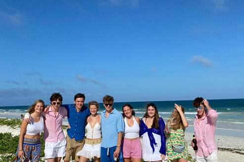 Team on the beach