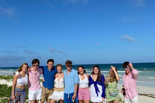 Team on the beach