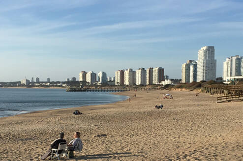 Coastline on Montevideo