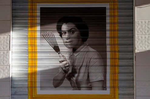 Woman painting