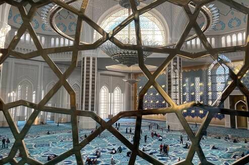 The interior of the Grand Mosque