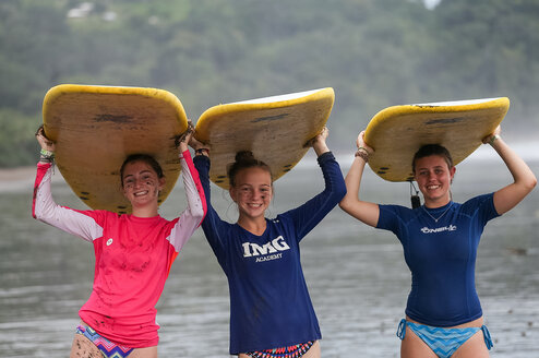 Rustic Pathways surfing in Costa Rica
