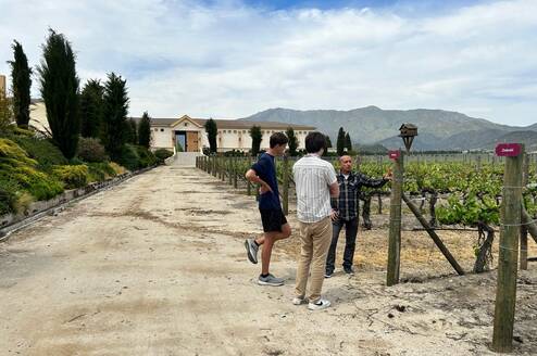 Wine Theory Candidates at a Vineyard in Chile