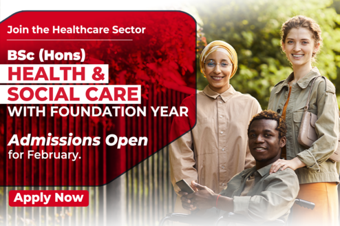BSc (Hons) Health and Social Care with Foundation Year