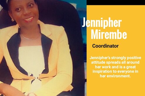 Jenipher will be your closest person while you're at NG Foundation 