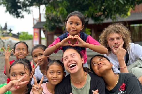 Students and participants at the learning center