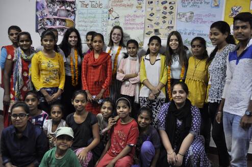 Volunteers from Portugal worked at a childcare and education NGO in Delhi, India where they prepared multiple different interactive sessions for the students to learn about different cultures from around the world, improve their communication skills and so much more