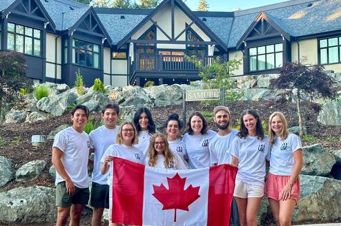 L&E World Camp Canada Leaders at Shawnigan Lake