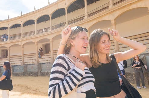 Students touring the Colosseum in Rome