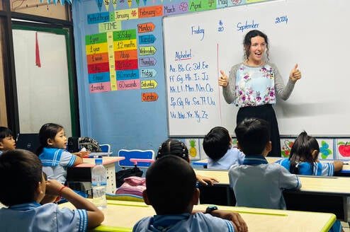 Xplore Cambodia Teaching in Class 1