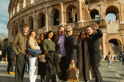 EF students exploring the Roman Colosseum
