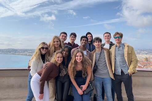 A group of friends in Madrid 