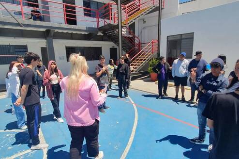Teaching at local school