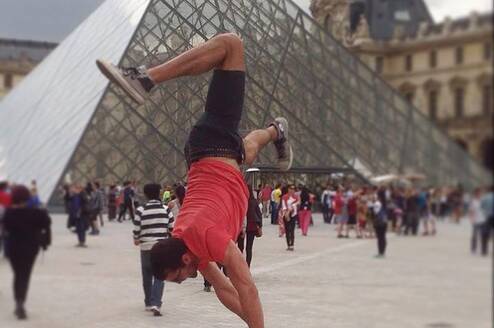 Participant enjoying Paris. 
