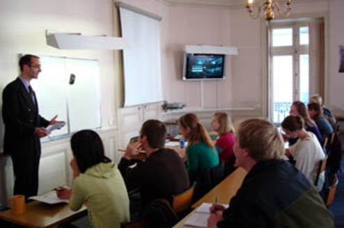 Classroom in the IES Abroad Center, Nantes