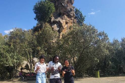 Volunteers on a day trip