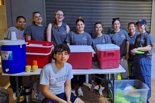 Students provide humanitarian assistance at the border 