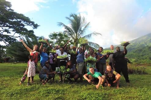 Team out in St Vincent
