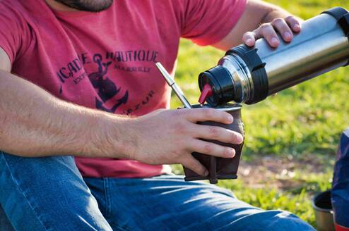 Person Drinking Mate