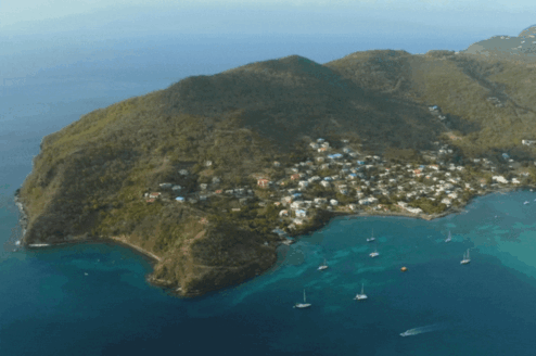 Antigua from above