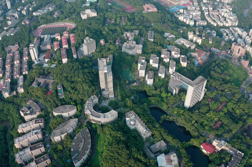 This is a panoramic view of the campus.