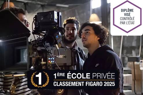 Rated No.1 Private Film School in France by Figaro