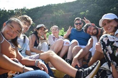 Group of Volunteers Smiling Together