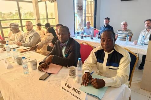 Meeting with our European partners here in Cameroon