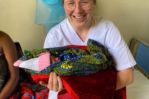 Our volunteer in the hospital