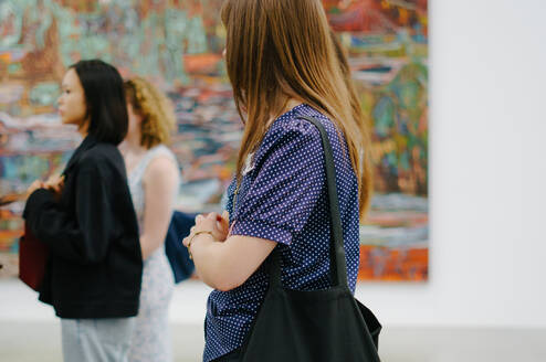 Students visiting a gallery