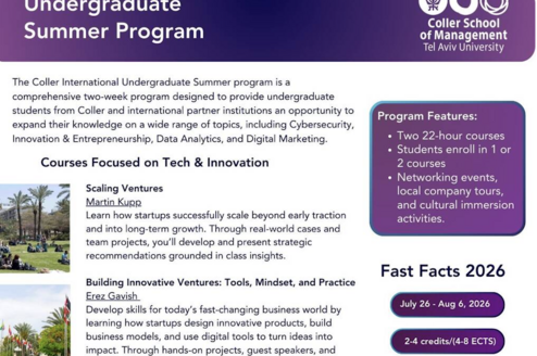 Flyer describing the program 
