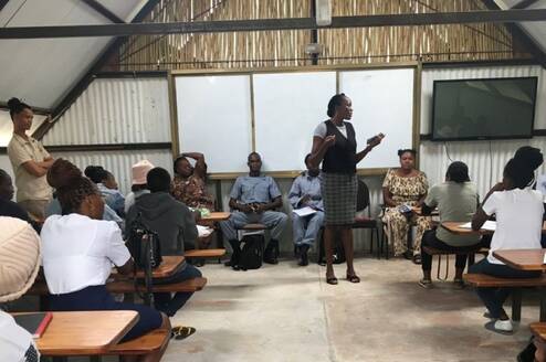 Teaching the students