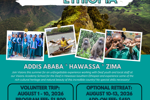 Ethiopia Summer 2026 Volunteer Trip Flyer
