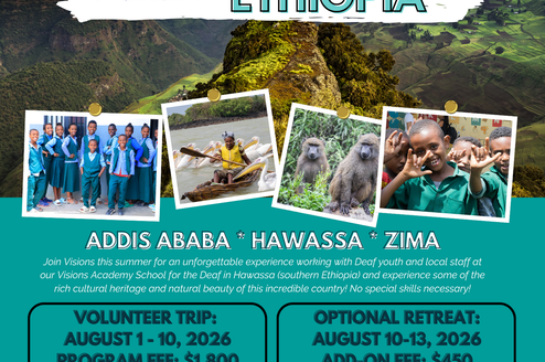 Ethiopia Summer 2026 Volunteer Trip Flyer