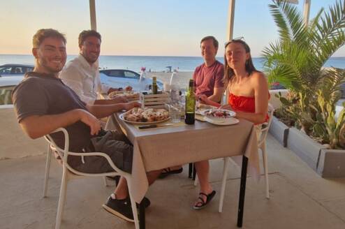 Welcome dinner with Harvard and Brunel students