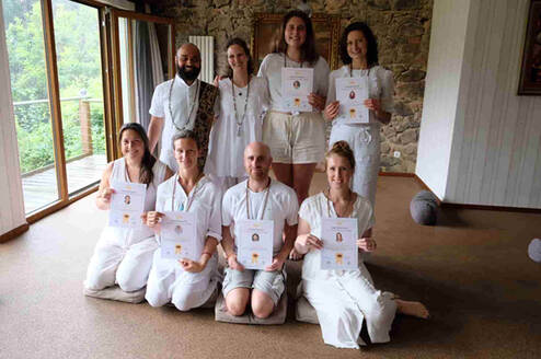 Student after having 200 Hour YTT Course At Anandam Yoga School Germany